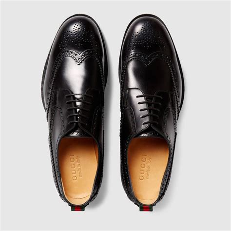 brogue leather lace up shoes gucci|Dress Shoes for Men .